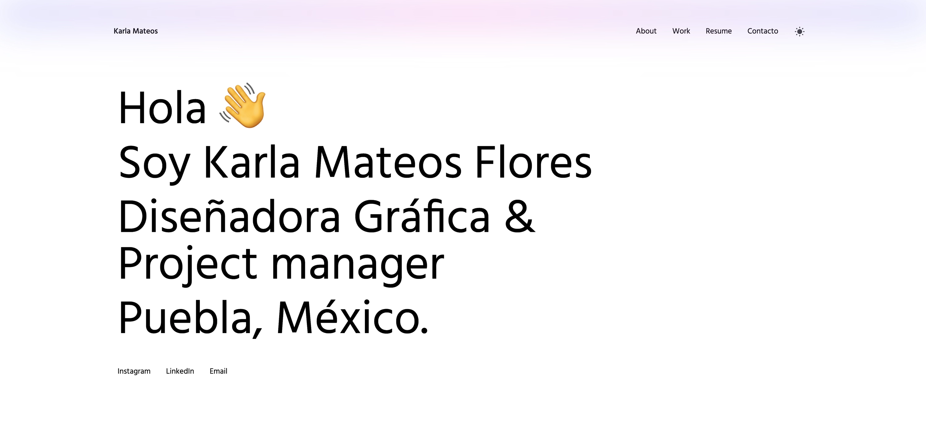 Portafolio Profesional: Karla Mateos